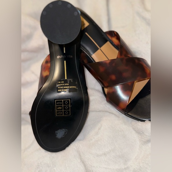 Dolce vita Joni style leopard shoes 7.5 Block heels New*! - Picture 12 of 12